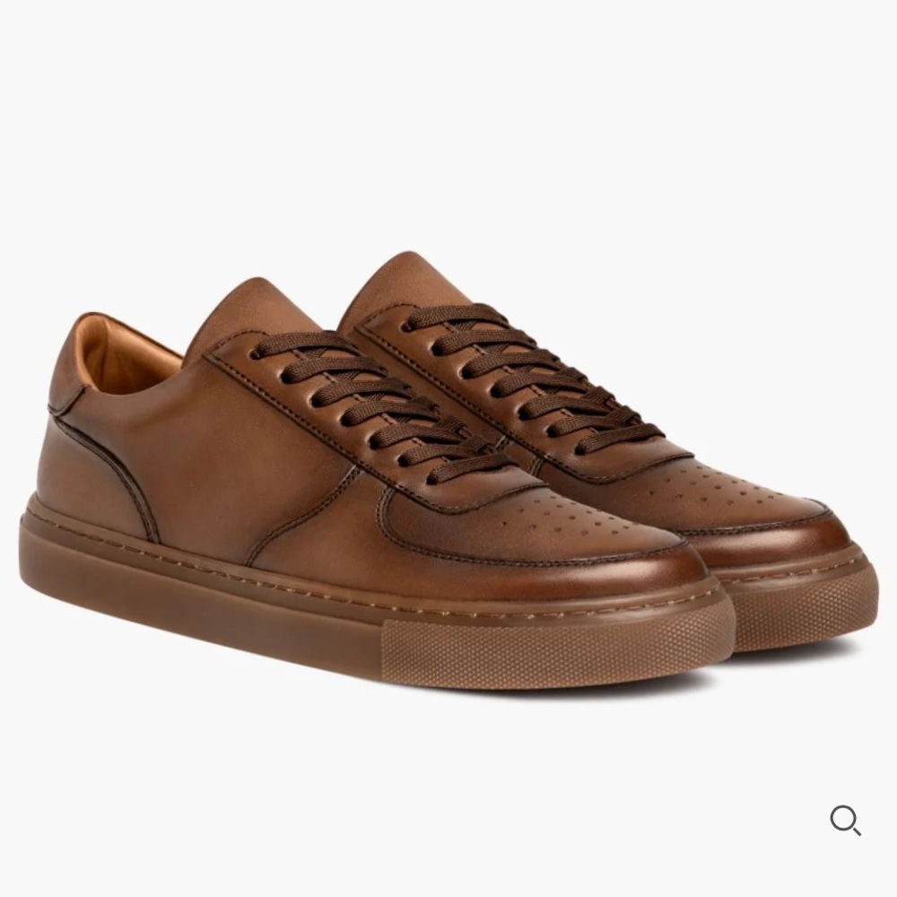 NWT Men's Thursday Boots Court Classic Brown Leather Sneakers 10.5 Wheat